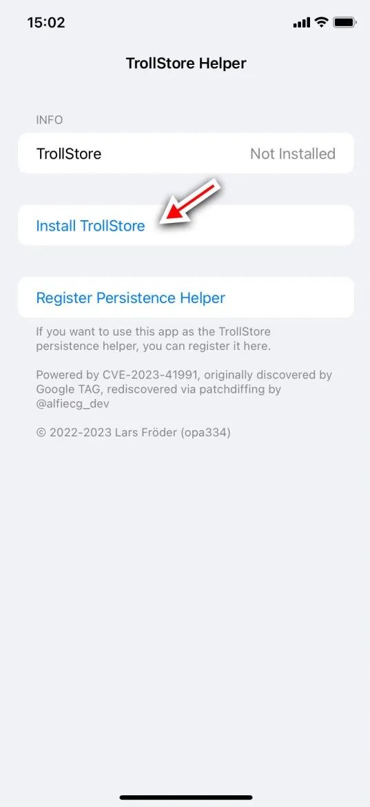 15.7.2-15.8.1 安装 TrollStore 巨魔|新工具 TrollMisaka 教程/视频