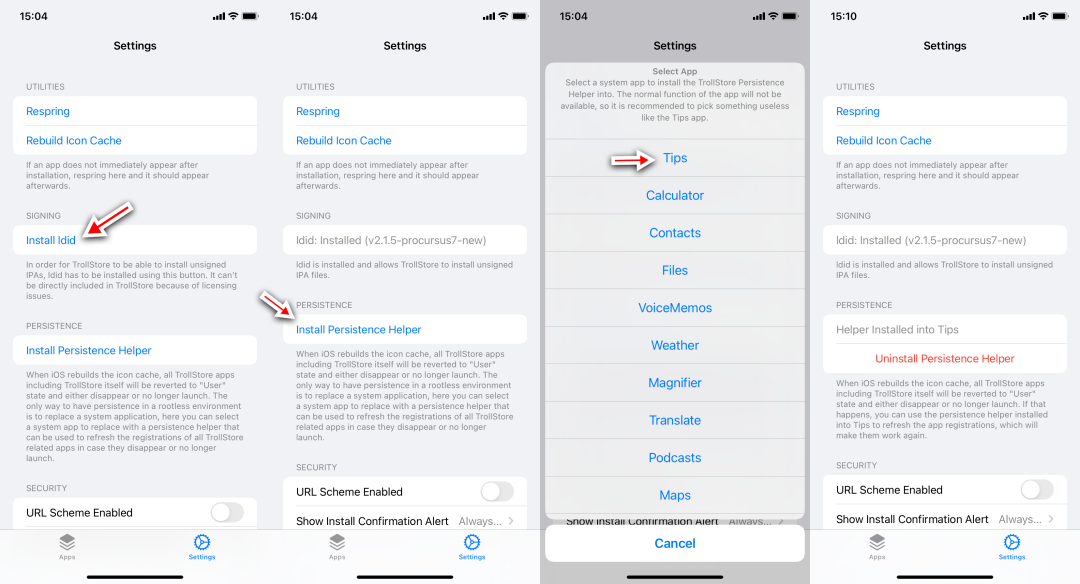 15.7.2-15.8.1 安装 TrollStore 巨魔|新工具 TrollMisaka 教程/视频